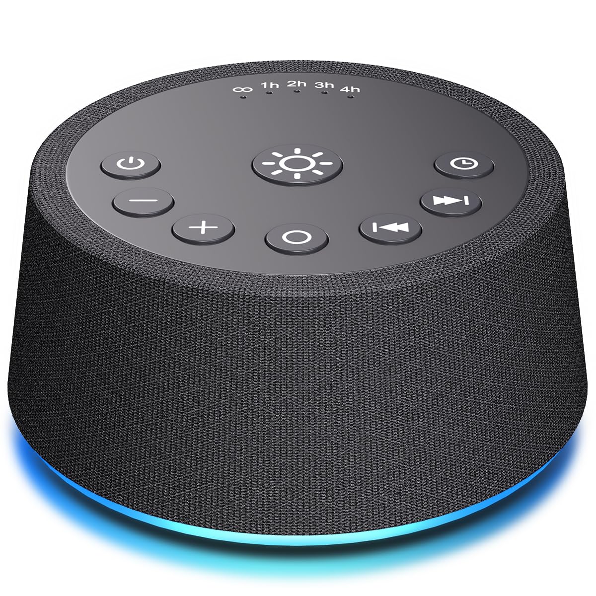 SoundLegend White Noise Sleep Machine — 30 Sounds, 12 Night Colors, 32 Levels, 5 Timers, Compact