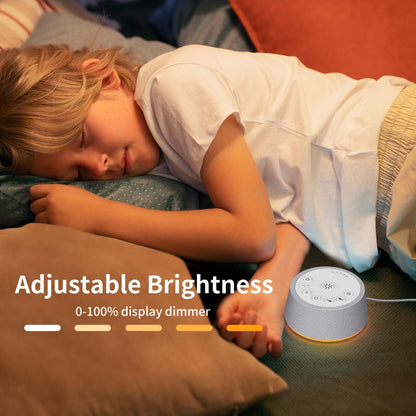 SoundLegend White Noise Sleep Machine — 30 Sounds, 32-Level Volume, 12 Night Lights, 5 Timers, Compact Travel Gift