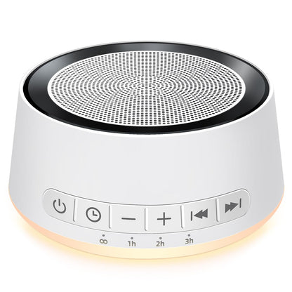 SoundMe Sound Machine — White Noise with 30 Sounds, 12-Color Night Light, 32 Volume Levels for Sleep, Office, Travel