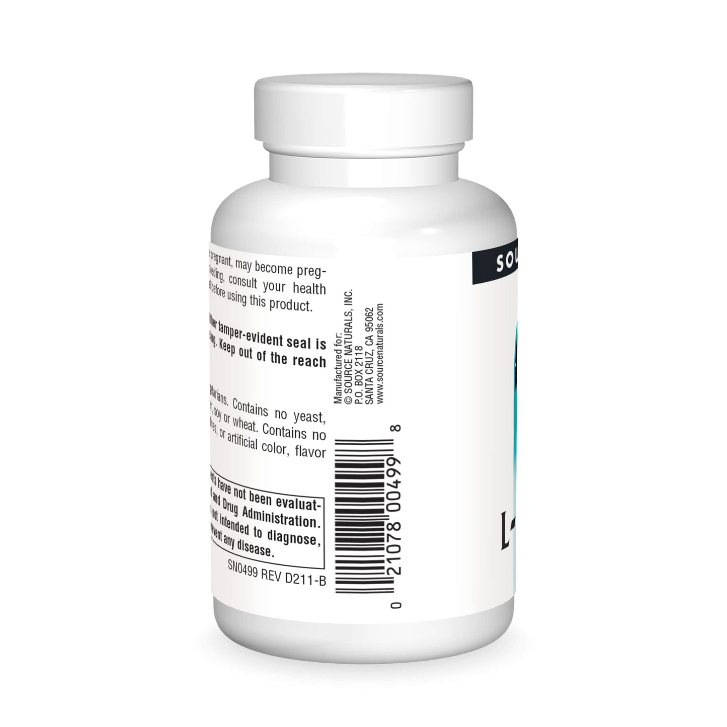 Source Naturals Acetyl L-Carnitine 500mg, 60 Tablets – Supports Memory, Focus & Muscle Energy