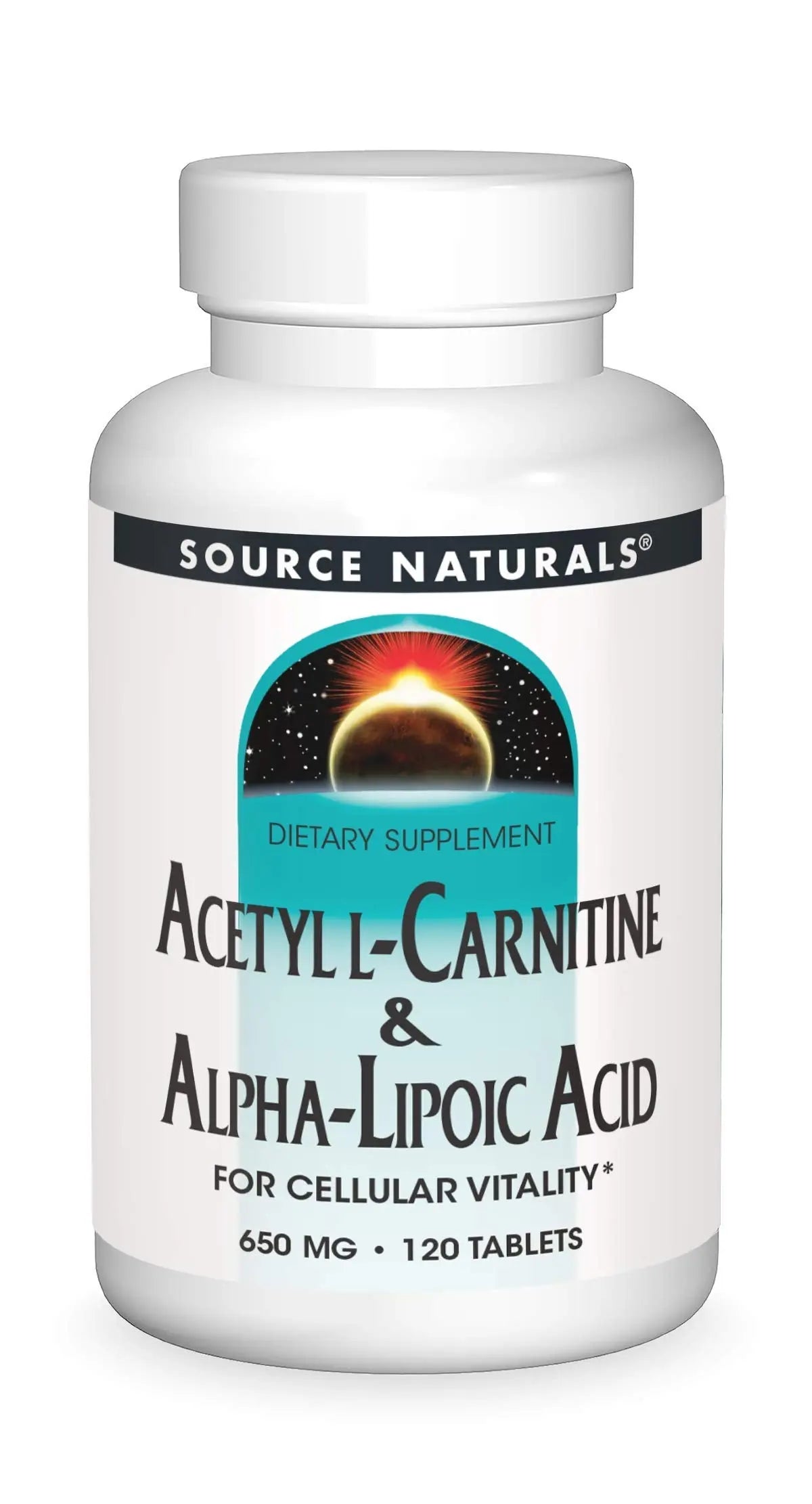 Source Naturals Acetyl L-Carnitine & Alpha-Lipoic Acid 650 mg – 120 Tablets BritishVita | Premium UK Vitamins & Wellness Supplements