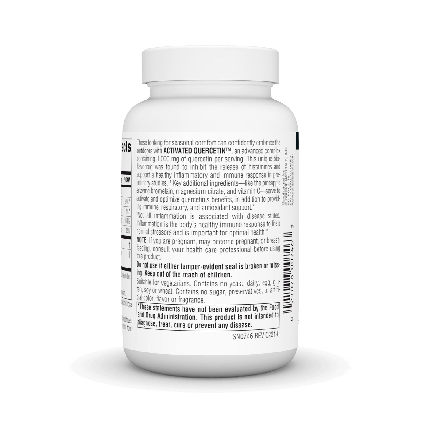 Source Naturals Activated Quercetin – Plant-Derived Bioflavonoid Complex | Seasonal & Immune Defense | 100 Vegetarian Friendly Tablets