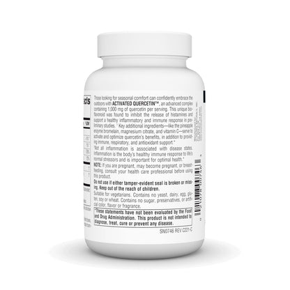 Source Naturals Activated Quercetin – Plant-Derived Bioflavonoid Complex | Seasonal & Immune Defense | 100 Vegetarian Friendly Tablets