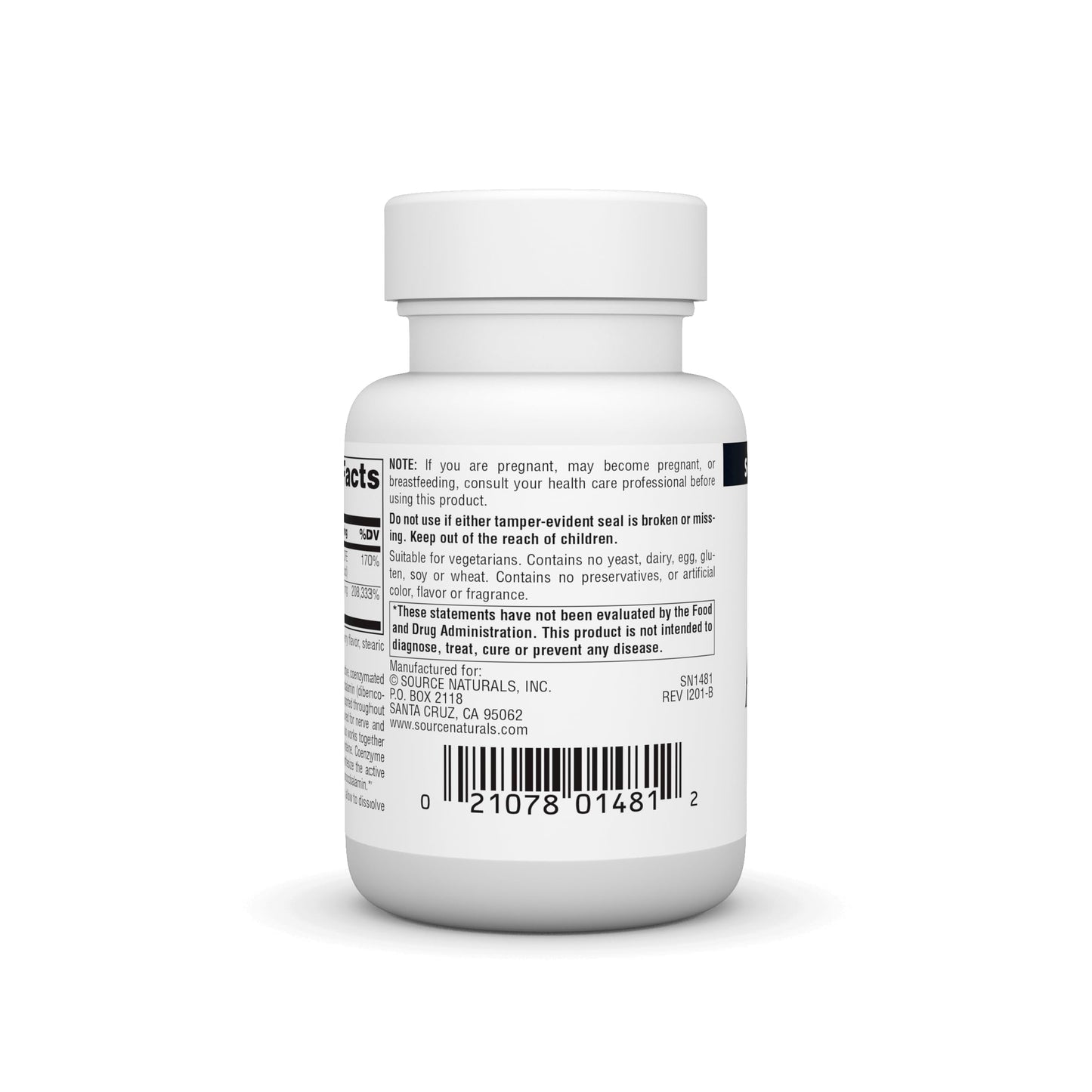 Source Naturals Advanced B-12 Complex 5 mg Lozenge – 60 Lozenges