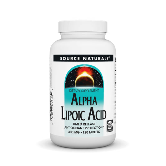 Source Naturals Alpha Lipoic Acid Time Released | 120 Tablets | Antioxidant Protection BritishVita | Premium UK Vitamins & Wellness Supplements
