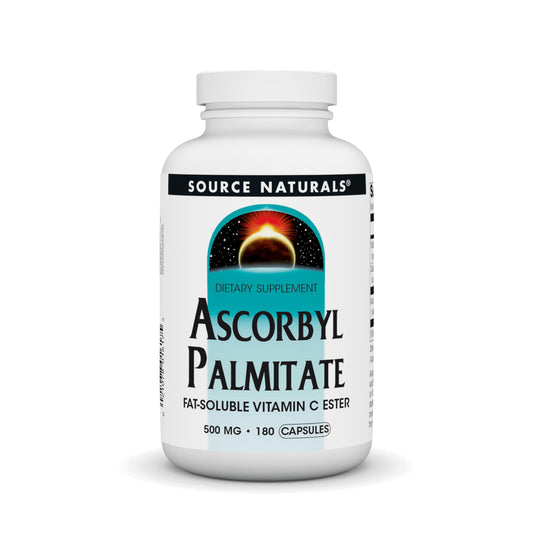 Source Naturals Ascorbyl Palmitate 500mg - Fat-Soluble Vitamin C Ester (180 capsules) BritishVita | Premium UK Vitamins & Wellness Supplements