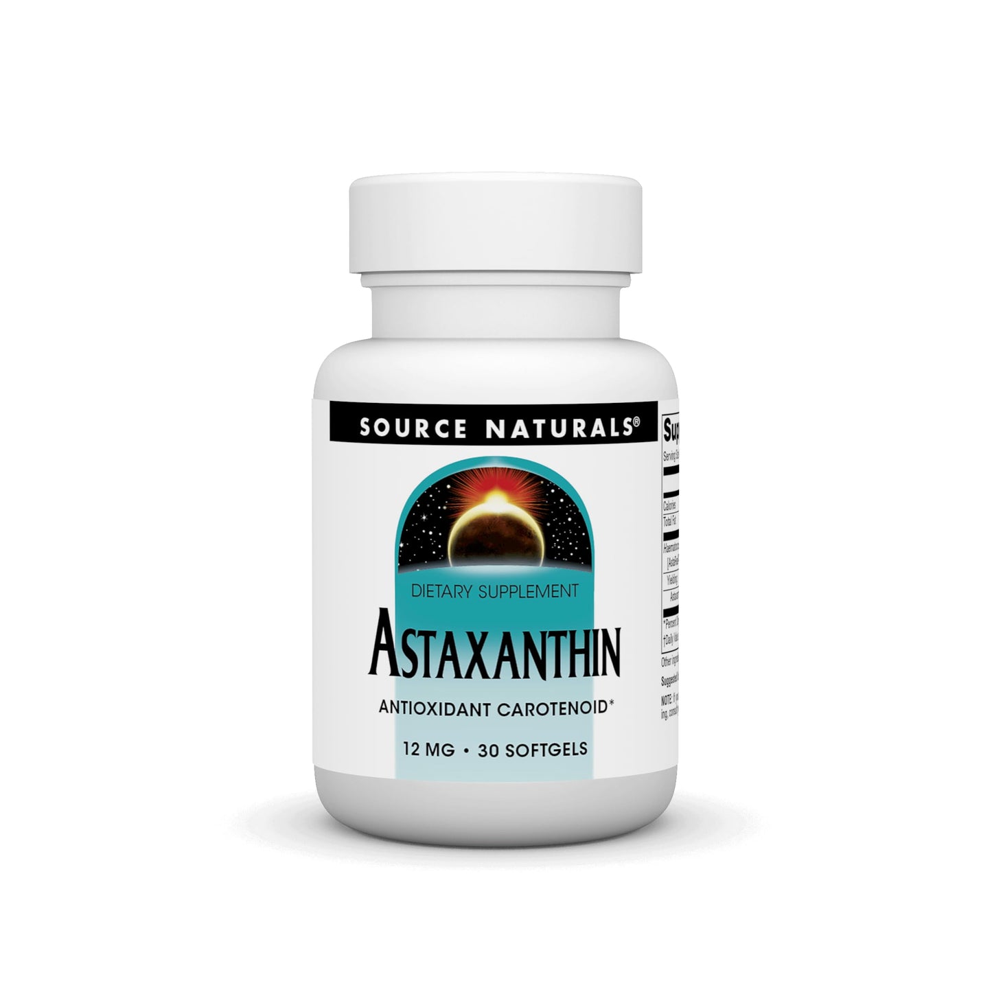 Source Naturals Astaxanthin: Antioxidant Carotenoid 12mg - 30 Softgels