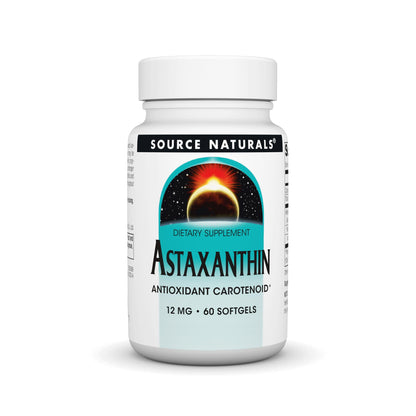 Source Naturals Astaxanthin 12mg – 60 Softgels | Antioxidant Carotenoid