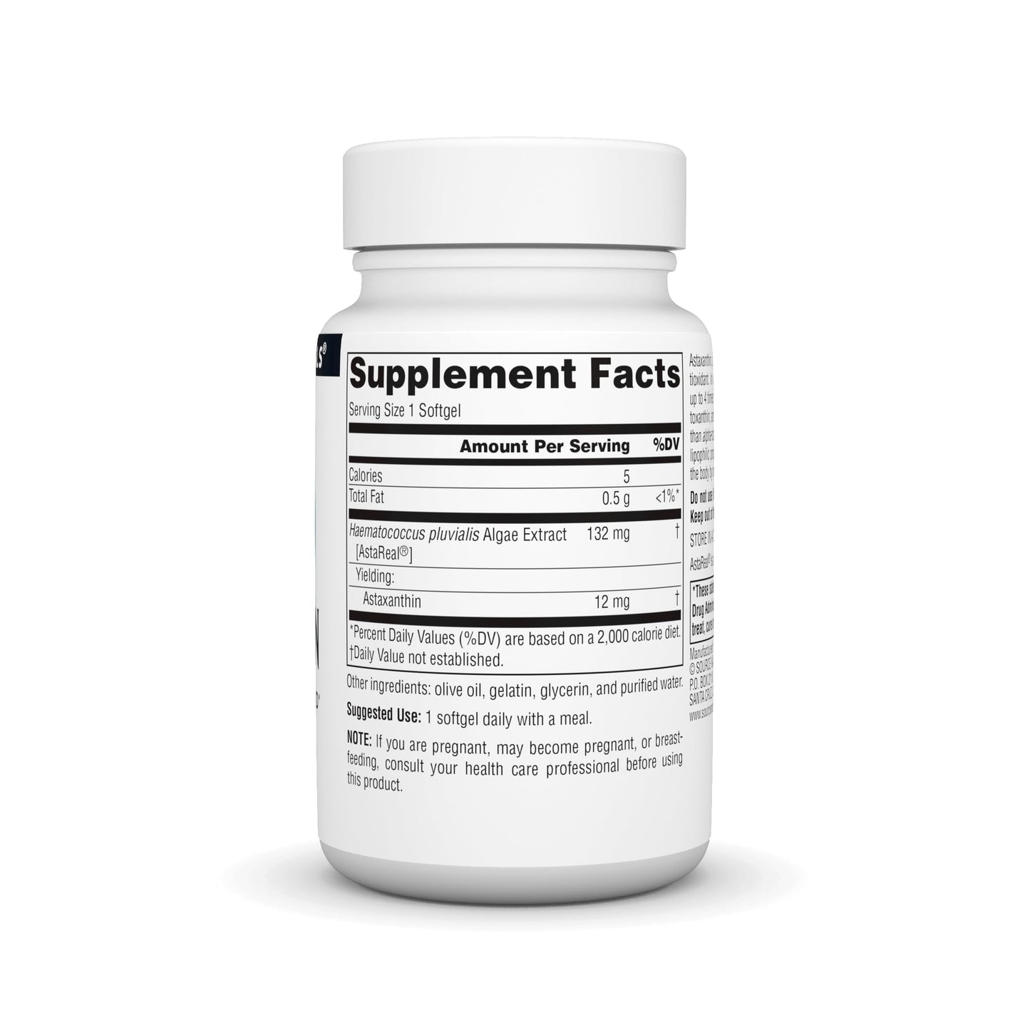 Source Naturals Astaxanthin 12mg – 60 Softgels | Antioxidant Carotenoid
