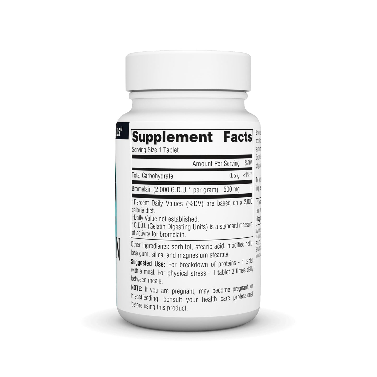 Source Naturals Bromelain 2000 GDU/Gram – Pineapple Enzyme 500 mg, 60 Tablets