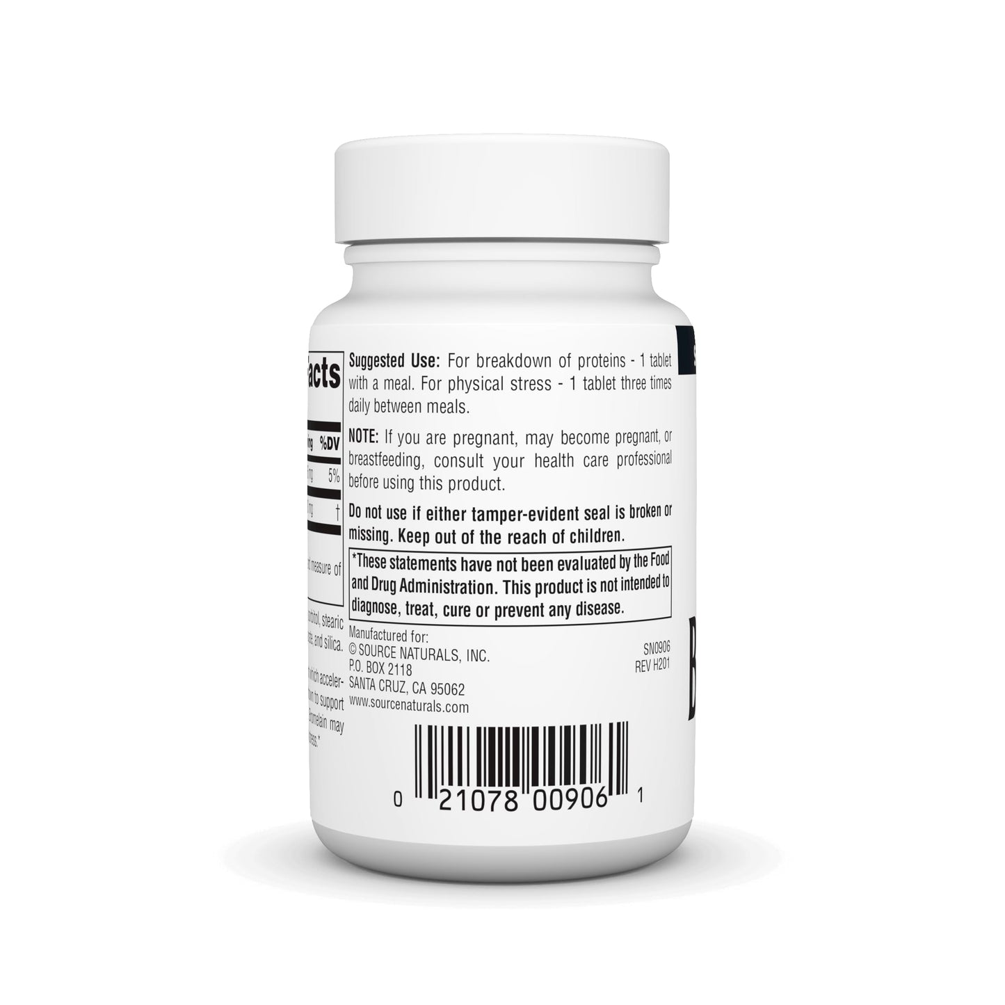 Source Naturals Bromelain 500mg Proteolytic Enzyme Supplement - 60 Tablets