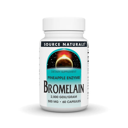 Source Naturals Bromelain 2000 GDU/gram - Pineapple Enzyme, 60 Capsules