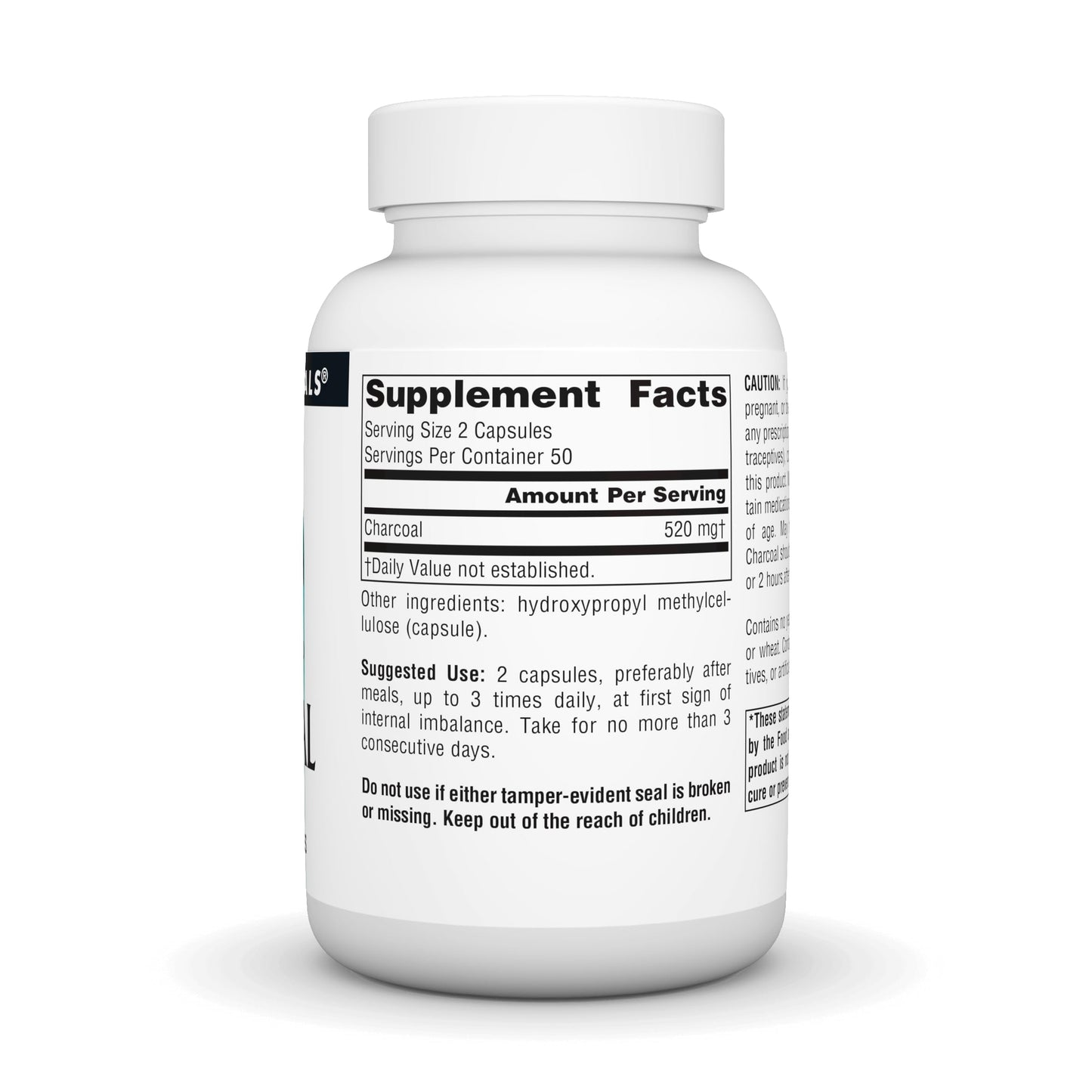 Source Naturals Activated Charcoal - Digestive Aid, 100 Capsules