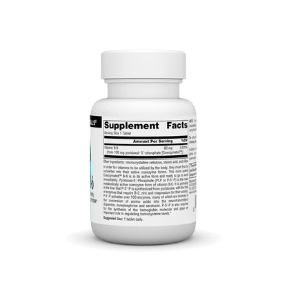 Source Naturals Coenzymated B-6 (P-5'-P) 100 mg - 30 Tablets