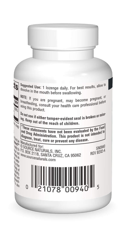 Source Naturals Coenzymated B-6 25 mg P-5 (Pyridoxal-5-Phosphate) - Fast-Acting Sublingual Vitamin, 30 Lozenges