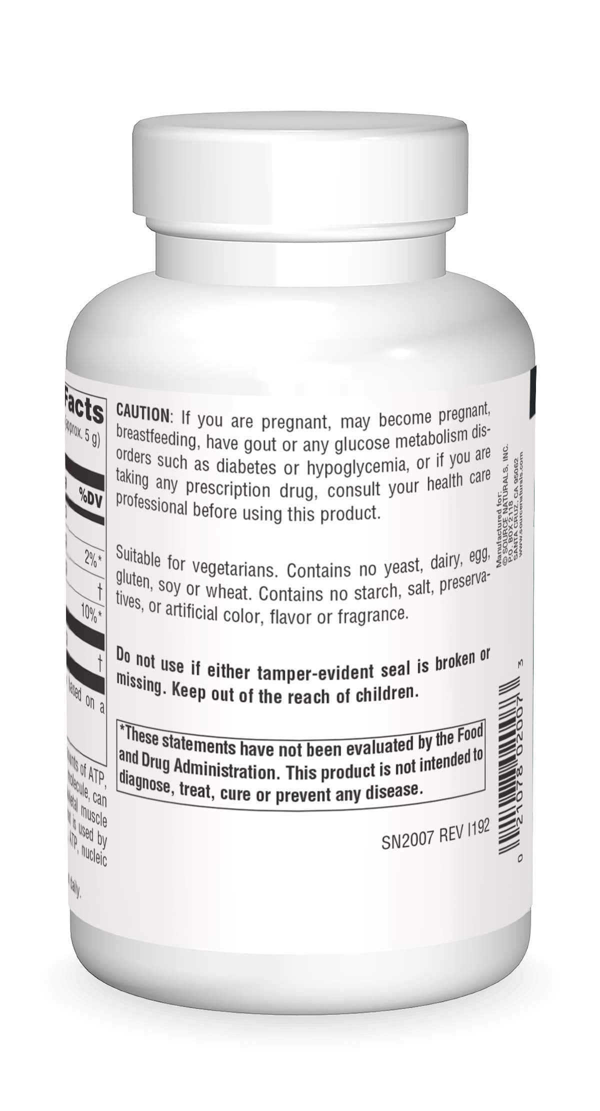 Source Naturals D-Ribose Powder - 200 Grams | Vegetarian Friendly