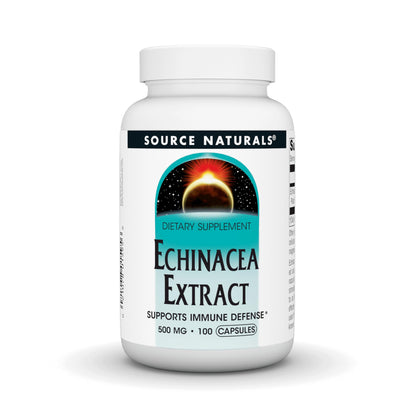 Source Naturals Echinacea Root Extract 500mg - 100 Capsules | Immune Support