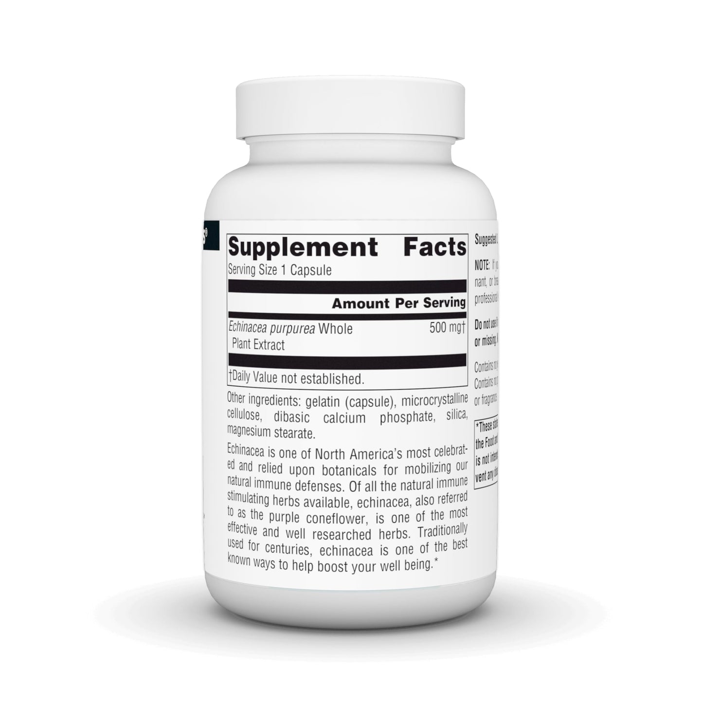 Source Naturals Echinacea Root Extract 500mg - 100 Capsules | Immune Support