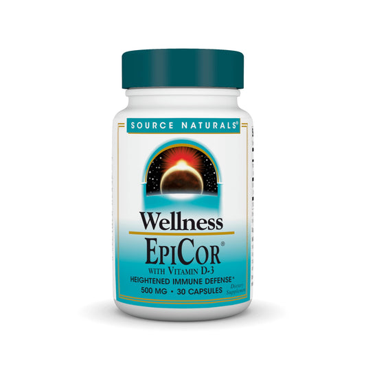 Source Naturals Wellness EpiCor with Vitamin D-3 for Heightened Immune Defense* - 30 Capsules BritishVita | Premium UK Vitamins & Wellness Supplements