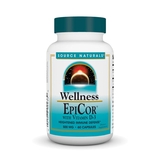 Source Naturals EpiCor with Vitamin D-3 – Immune Support (60 Capsules) BritishVita | Premium UK Vitamins & Wellness Supplements