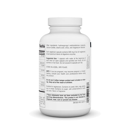 Source Naturals Essential Enzymes – Digestive Aid* in Vegetarian Capsules (500 mg), 240 Capsules