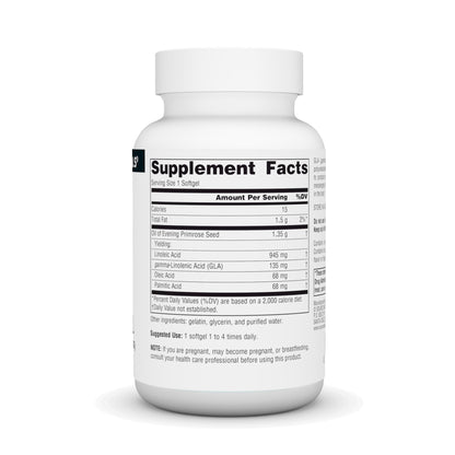 Source Naturals Evening Primrose Oil Hexane-Free 1350 mg | GLA 135 mg | Cold-Pressed | 30 Softgels