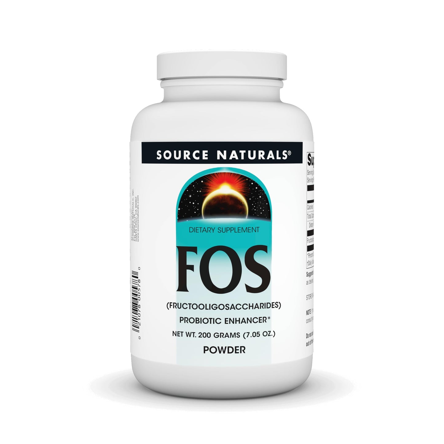 Source Naturals FOS Powder – Fructooligosaccharides Probiotic Enhancer, 200 g