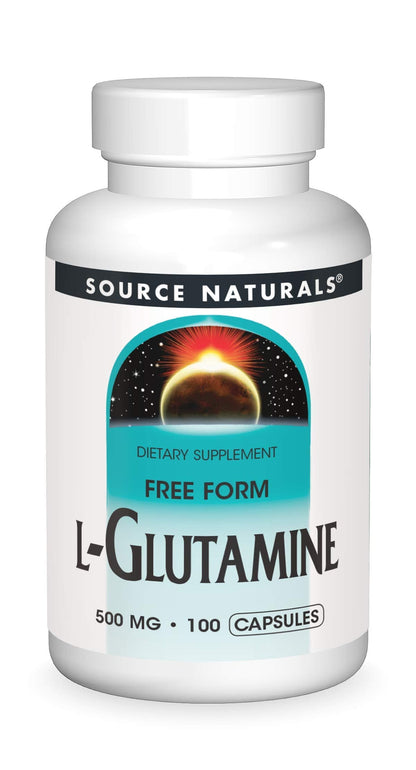 Source Naturals Free Form L-Glutamine 500 mg - 100 Capsules