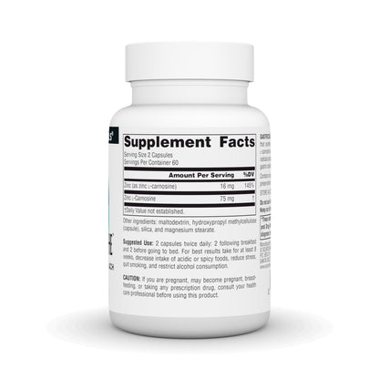 Source Naturals GastricSoothe Zinc L-Carnosine 120 Veggie Caps