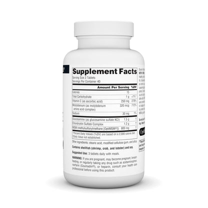 Source Naturals Glucosamine Chondroitin Complex with MSM – 120 Tablets