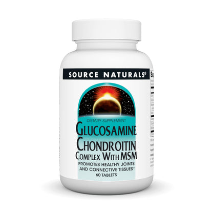 Source Naturals Glucosamine Chondroitin Complex with MSM – 60 Tablets | Joint Support