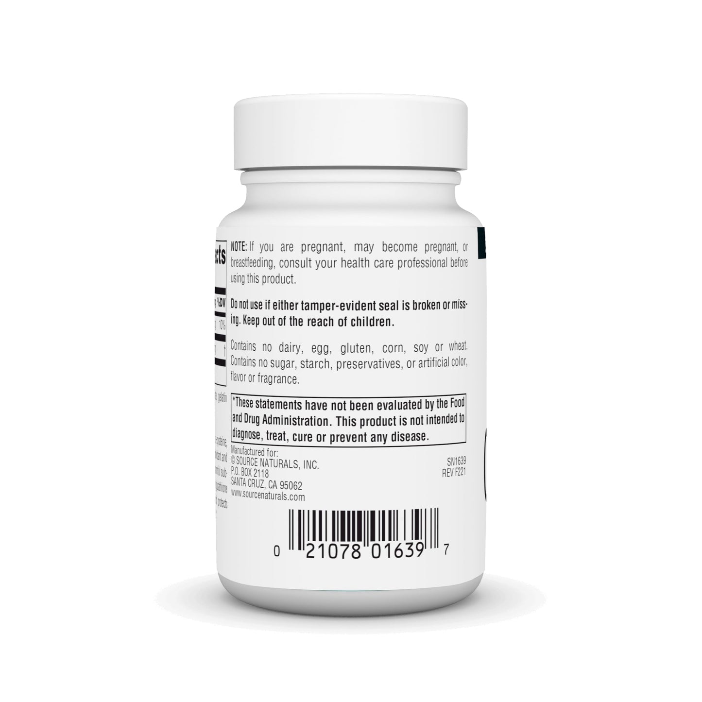 Source Naturals Glutathione - 250mg Liver Support - 30 Capsules
