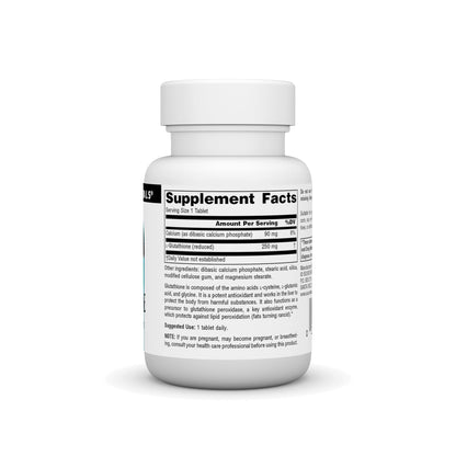 Source Naturals Glutathione 250mg – Liver Support Supplement (30 Tablets)