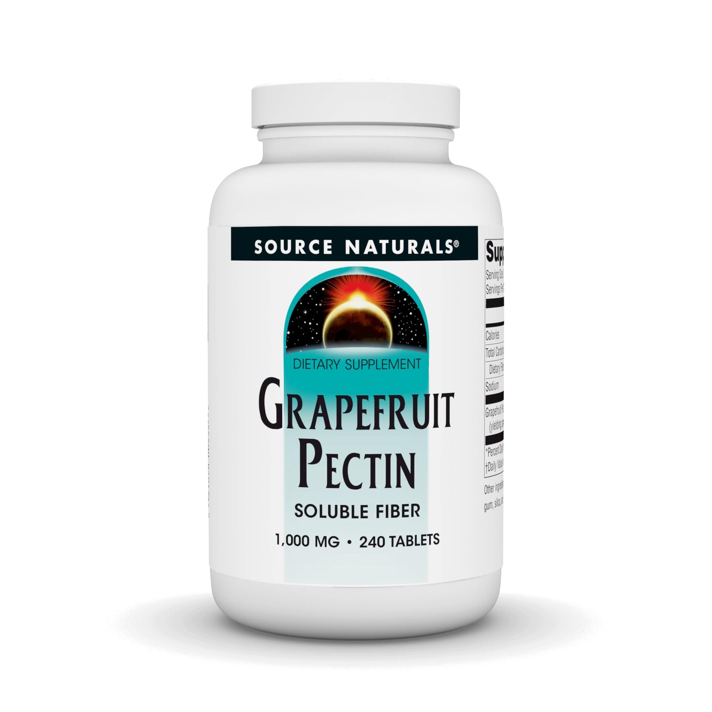 Source Naturals Grapefruit Pectin - 1000 mg Soluble Fiber, 240 Tablets