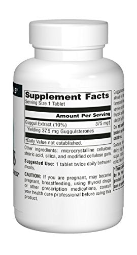 Source Naturals Guggulsterones 37.5 mg – 120 Tablets | Heart & Artery Support