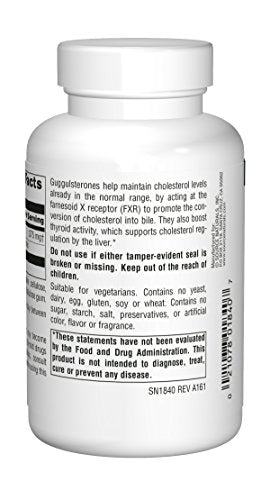 Source Naturals Guggulsterones 37.5 mg – 120 Tablets | Heart & Artery Support