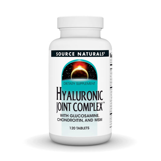 Source Naturals Hyaluronic Joint Complex with Glucosamine, Chondroitin & MSM Extra Strength - 120 Tablets BritishVita | Premium UK Vitamins & Wellness Supplements