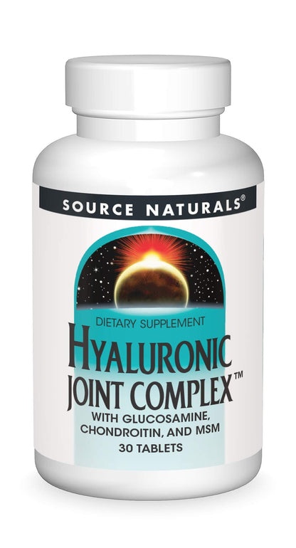 Source Naturals Hyaluronic Joint Complex with Glucosamine, Chondroitin & MSM - 30 Tablets