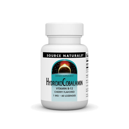 Source Naturals HydroxoCobalamin B-12 Lozenges 1 mg - Cherry, 60 ct