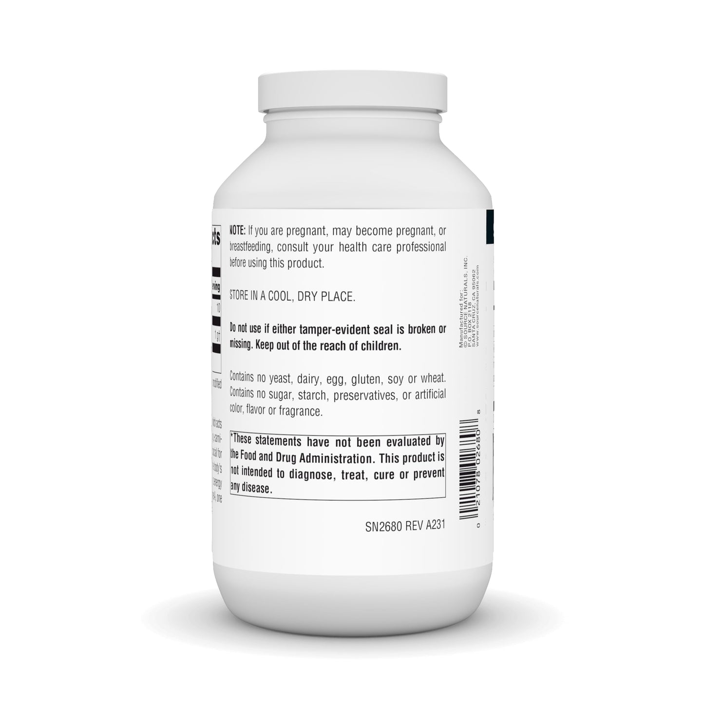 Source Naturals L-Lysine Free Form 1000 mg – Supports Collagen & Energy (200 Tablets)