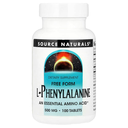Source Naturals L-Phenylalanine Free Form Essential Amino Acid* - 100 Tablets
