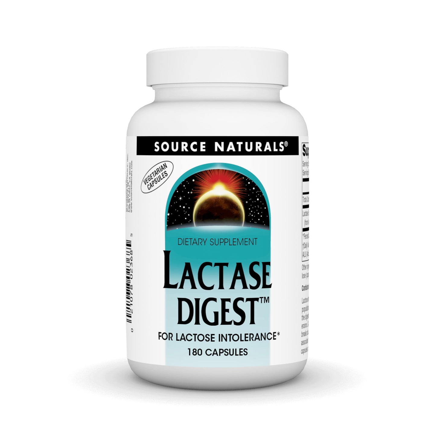 Source Naturals Lactase Digest - Lactose Intolerance Support | 180 Capsules