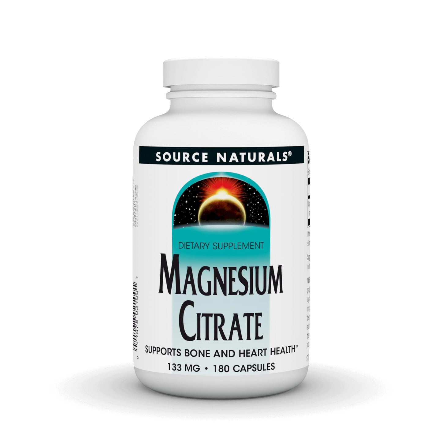 Source Naturals Magnesium Citrate 133 mg – 180 Capsules | Supports Bone & Heart Health