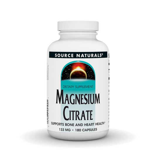 Source Naturals Magnesium Citrate 133 mg – 180 Capsules | Supports Bone & Heart Health BritishVita | Premium UK Vitamins & Wellness Supplements