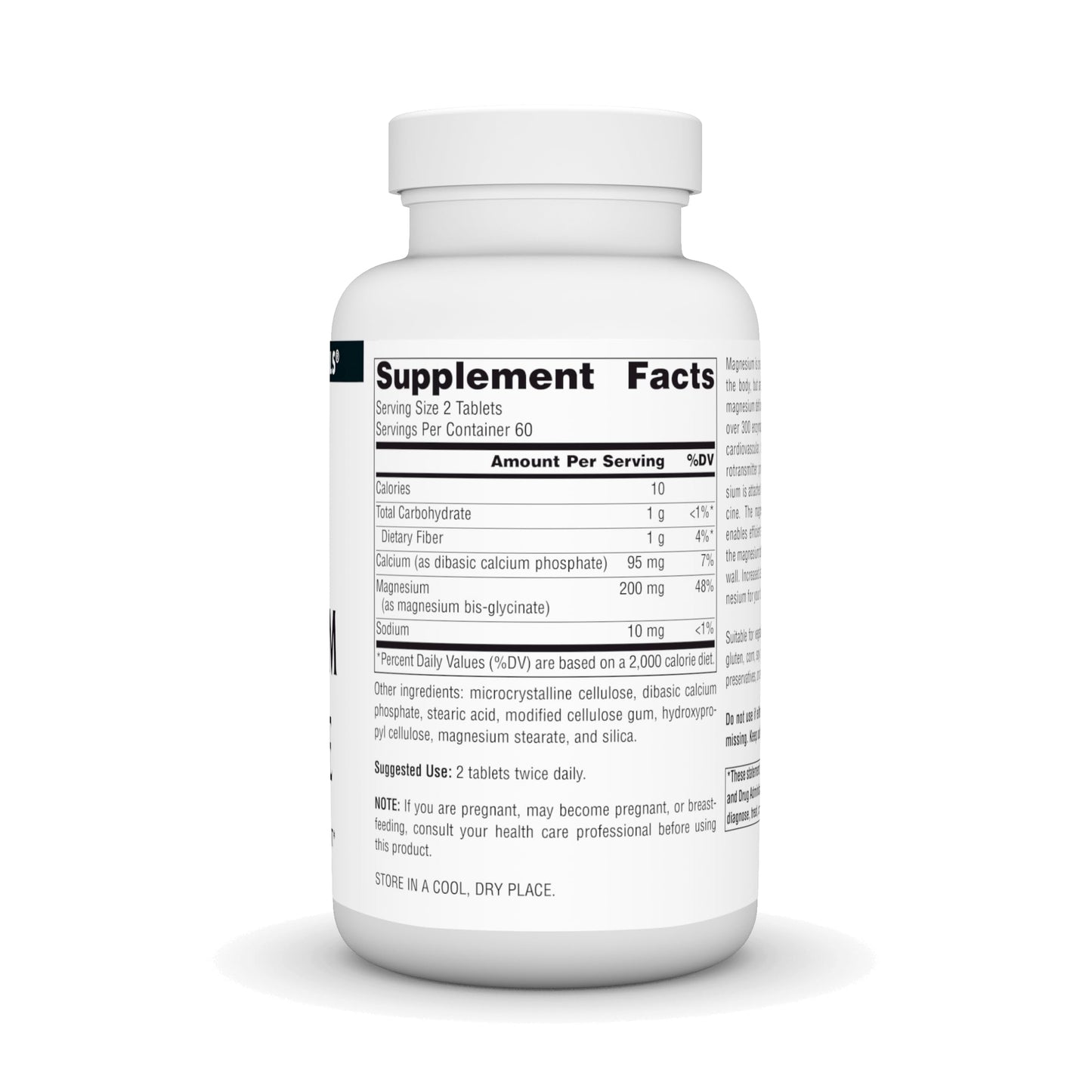 Source Naturals Magnesium Glycinate 200 mg | High Absorption, 120 Tablets