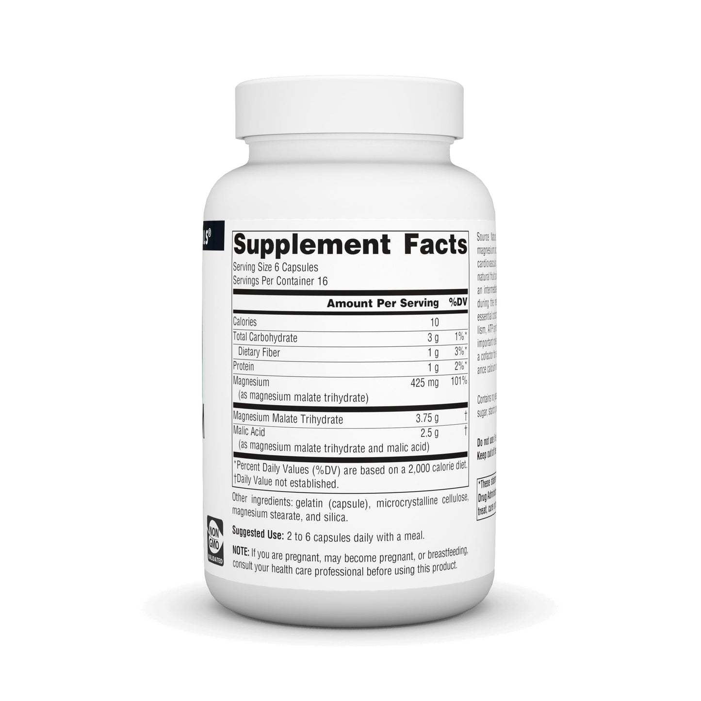 Source Naturals Magnesium Malate 3750 mg – Essential Magnesium Malic Acid Supplement | 100 Capsules