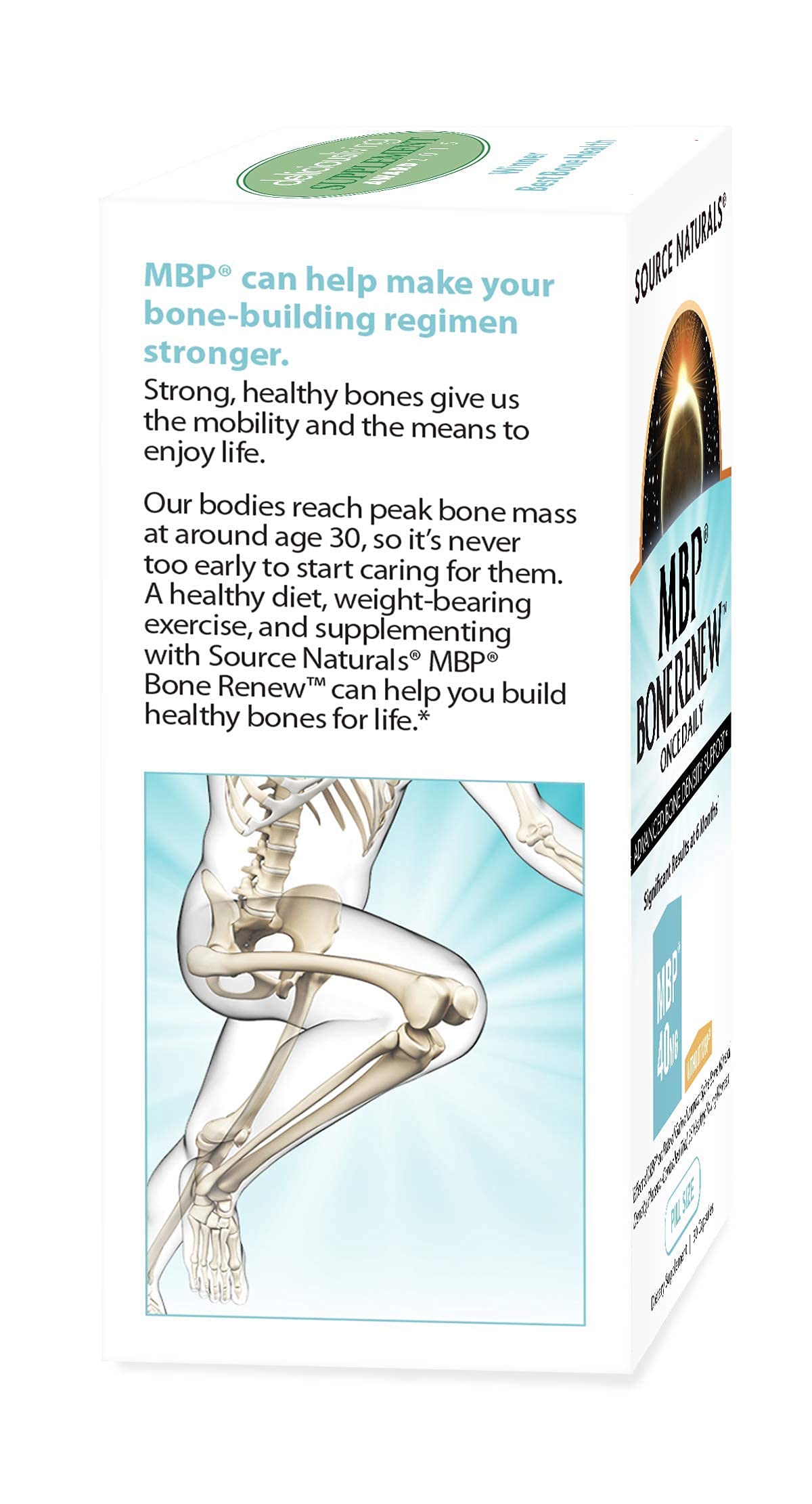 Source Naturals MBP Bone Renew – Milk Protein for Advanced Density Support (30 Capsules)