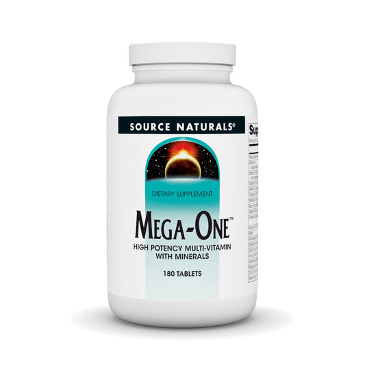 Source Naturals Mega-One Multi-Vitamin with Minerals - 180 Tablets BritishVita | Premium UK Vitamins & Wellness Supplements