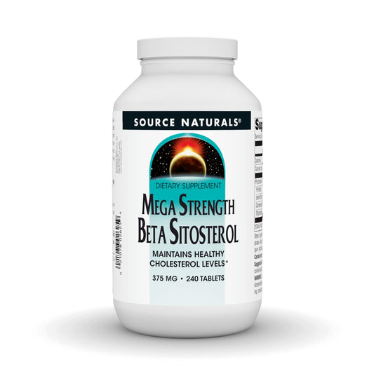 Source Naturals Mega Strength Beta Sitosterol 375mg - 240 Tablets BritishVita | Premium UK Vitamins & Wellness Supplements