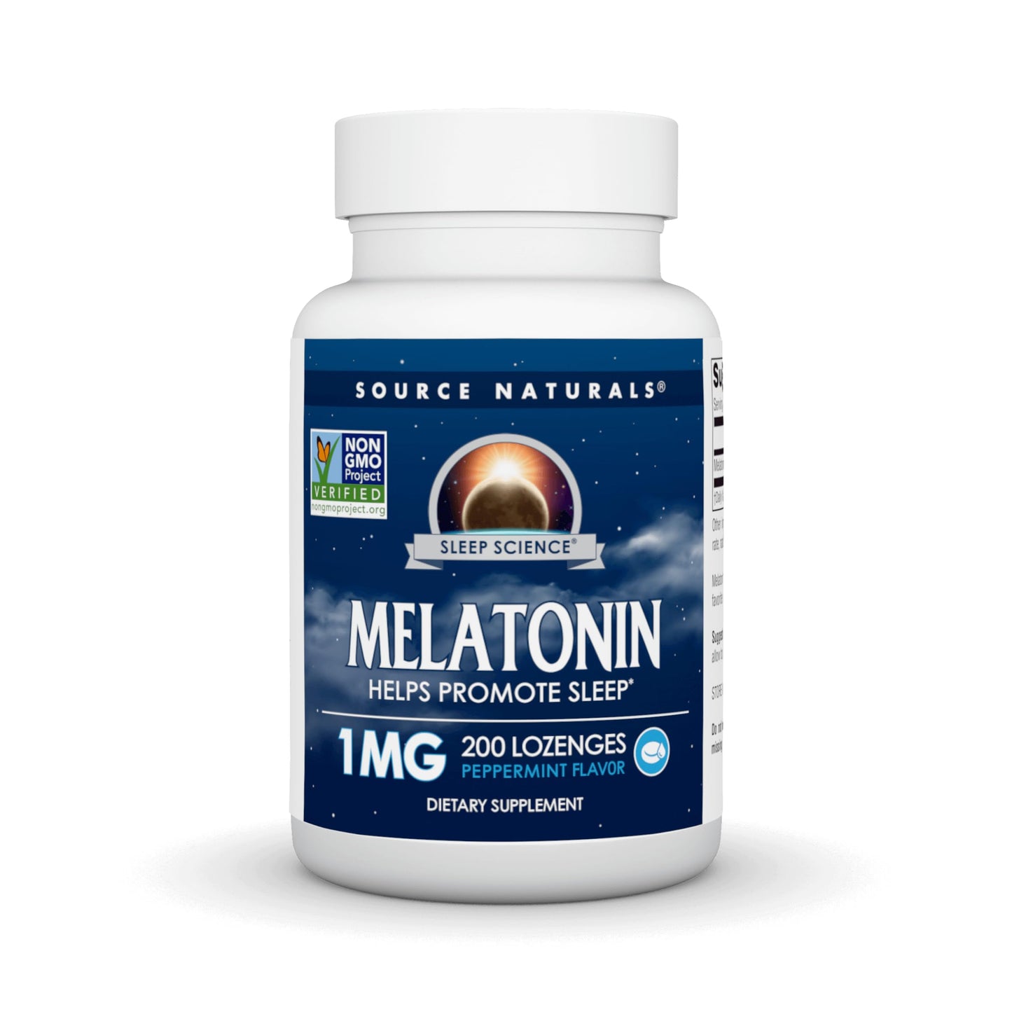 Source Naturals Melatonin 1 mg Peppermint Lozenges – 200 Count